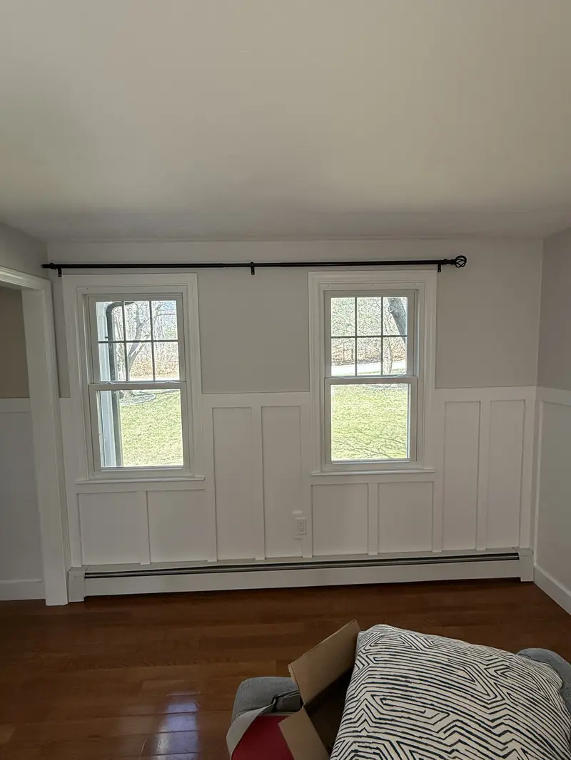 Interior Painting by JH Painting Services - Living Room Repaint, living room above the wainscoting in Northbridge, MA