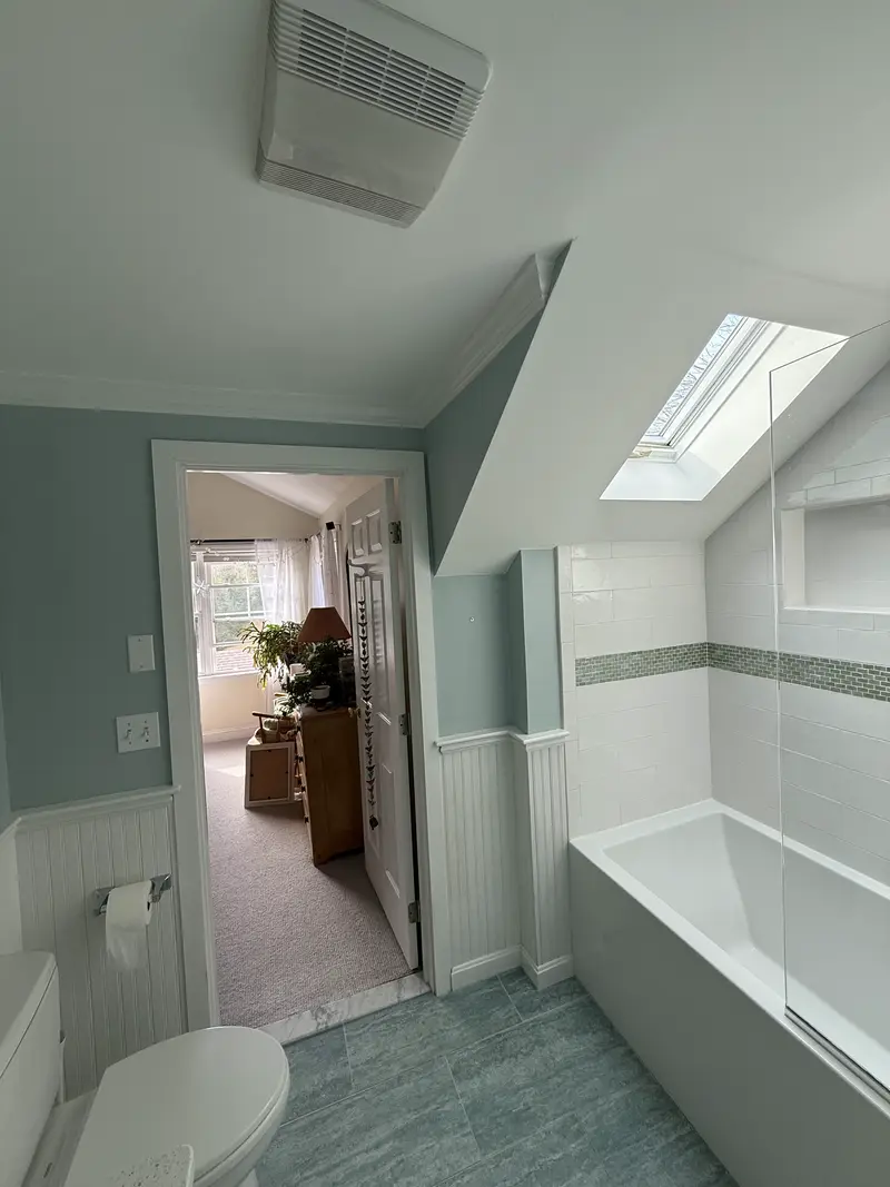 Interior Painting - Bathroom completed by JH Painting Services in Marlborough, MA