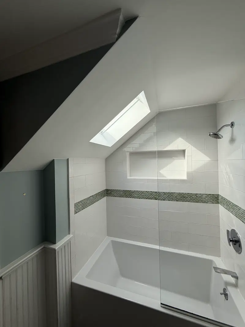 Interior Painting - Bathroom completed by JH Painting Services in Marlborough, MA